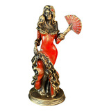 Estátua Imagem Pombagira Maria Padilha - Orixás Decoração Cor Vermelho