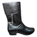 Bota Country Infantil Menina Cano Alto Pampili Preto 735.002