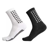 Medias Antideslizantes Futbol Paddle Pack X2 Blanc/negro