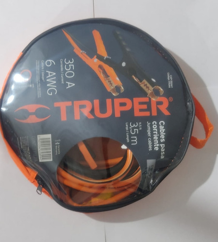 Cables Pasa Corriente, 3.5 M, Calibre 6 Awg - Truper - 17544