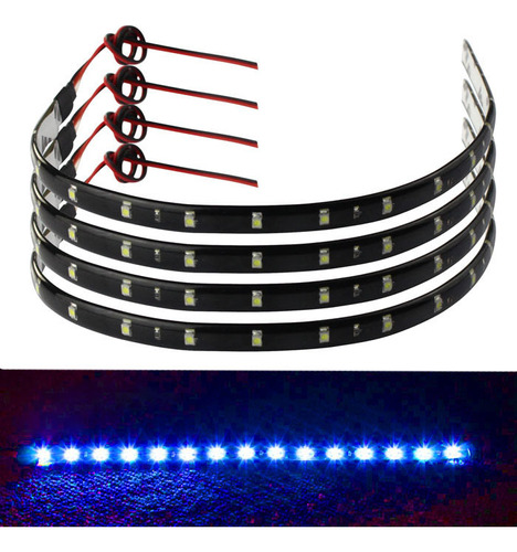 Tiras De Luz Led Flexibles Para Coches Y Camiones, 4 X 30 Cm