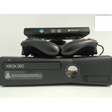 Xbox 360 Slim, Destravado + Kinect + 2 Controles (usado)