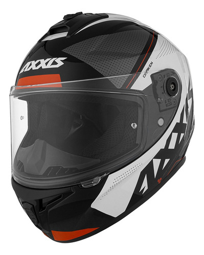 Casco Moto Axxis Draken Gear  A0 Blanco Perla Brillo