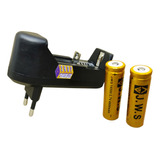  2 Baterias 14500 3.7v 6800 Mah  Serie Gold Jws + Carregador