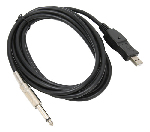 Cable De Guitarra Usb Con Interfaz Para Cable Mono Eléctrico