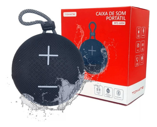 Caixa De Som Bluetooth Portatil Amplificada 8w Tomate