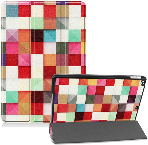 Funda Smart Case Para iPad 10.2 7a 8a Y 9a Gen. Cuadricula