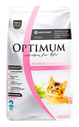 Balanceado Optimum Para Gatos Cachorros (gatitos) X1kg