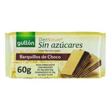 Biscoito Wafer Recheio Chocolate Zero Açúcar Gullón Diet Nature Pacote 60g
