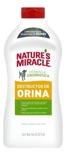 Nature's Miracle Desctructor Orina Plus, Manchas Y Olores 946 Ml