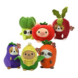 Peluche Animales Disfrazados De Verduras 30cm Phi Phi Toys