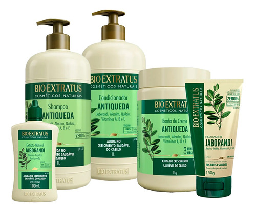 Kit Bioextratus Jaborandi Antiqueda - 5 Itens