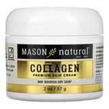 Crema Facial Con Colágeno De Primera Calidad Mason Natural, 57 G. Tiempo De Aplicación: Día/noche, Tipo De Piel: Todo Tipo De Piel