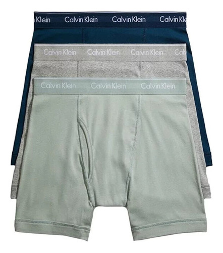 Boxer Brief Calvin Klein 3 Pack 100% Algodon Original 4003