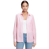 Camisa Mujer Gap De Algodón Rosa