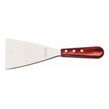 Espatula Raspador Inox 5 Polywood Vermelho Tramontina Cor Marrom-escuro