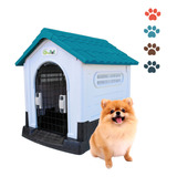 Casa Termica Para Perros Facil De Armar Y Guardar 63x66x50cm Color Azul