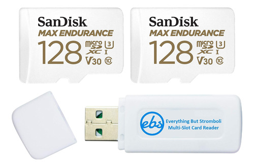 Tarjeta Microsd Sandisk Max Endurance 128gb (paquete De 2)