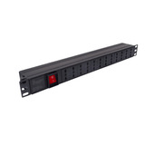 Regleta Pdu 12 Enchufes Hembra 10a Para Rack 1u Linkmade