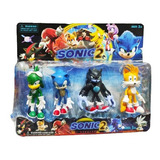 Set X4 Muñecos Sonic Boom The Hedgehog El Erizo Articulados