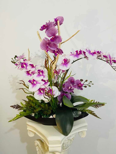 Arreglo Floral Artificial Orquideas Centro De Mesa Diseñador