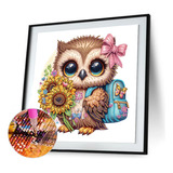 Pintura Diy Owl Diamond