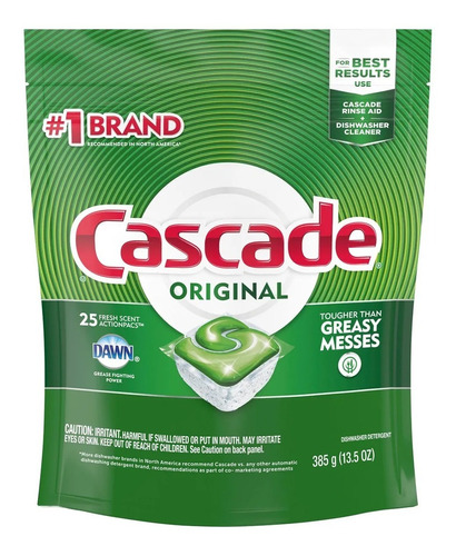 Cascade Original Actionpac Detergente Lavavajillas X25 Local