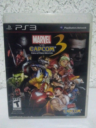 Jogo Marvel Vs Capcom 3 Fate Of Two Worlds Ps3 Fisica R$75