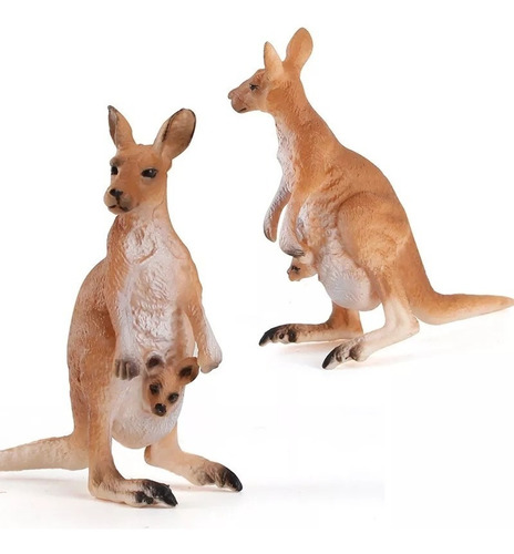 Miniatura Animal  Canguru Australianos Selvagem Educativos