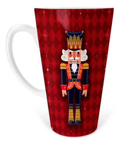 Taza Cónica Cascanueces Navideña, Regalo Navidad Noche Buena