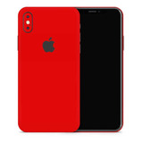 Skin Vinil Premium Rojo Gloss Para iPhone XS. Max