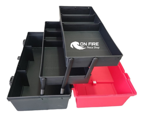 Caja De Pesca Mauri 430l 43x22x21 Con Bandejas Elevables