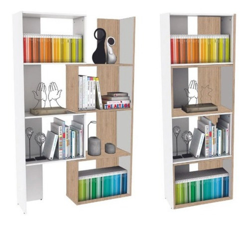 Biblioteca Modular Color Rovere Bibliotecas Muebles Hogar