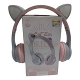 Auricular Vincha Diseño De Orejas De Gatito C Luz Bluetooth 