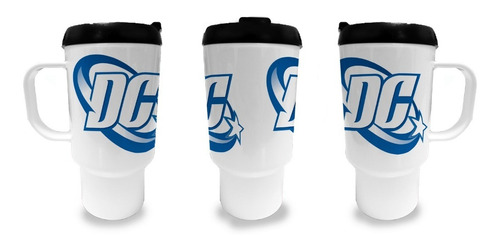 Jarro Termico Dc Superheroes Logo Frase Taza Vaso