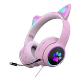 Auriculares Con Cable Bass Stereo Rgb Light Para Tablet Pc