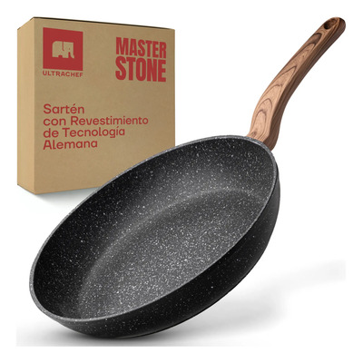 Sartén Antiadherente Ultrachef 24cm Aluminio Aleman Master Stone Gris