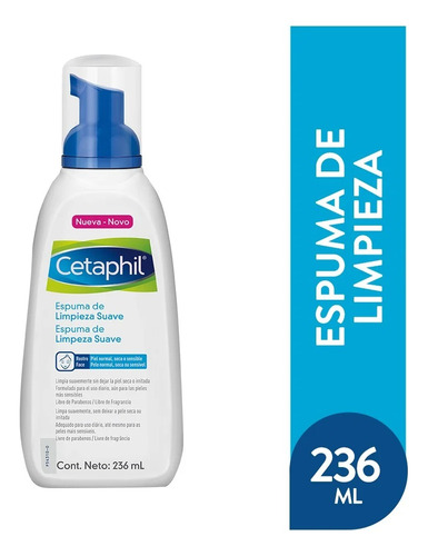 Cetaphil Espuma Limpiadora Piel Sensible - 236 Ml