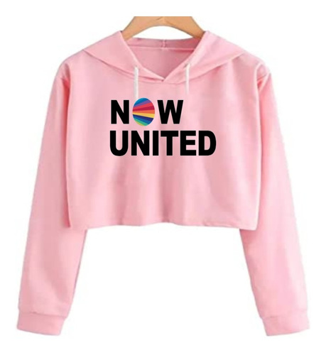 Cropped Moletom  Infantil E Adulto Now United Blusa Casaco 