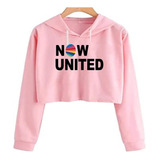 Cropped Moletom  Infantil E Adulto Now United Blusa Casaco 