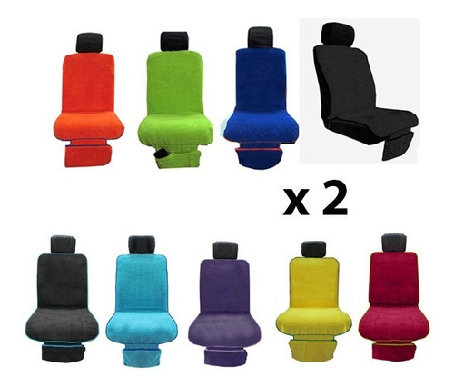 Pack 2 Fundas Cubre Asiento Practicapa Toalla Microfibra