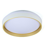  Luminaria De Led Plafon Moderno Branco/dourado 36w 3000k