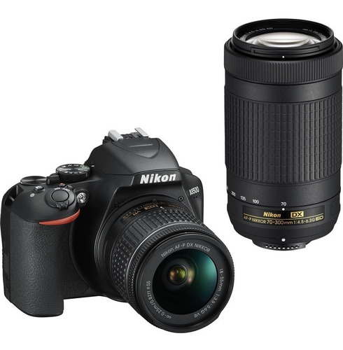 Nikon Reflex D3500 Kit 18-55 Vr+ 70-300 Af P + Mochila 