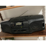 Boombox Aiwa Csd-sr6 Rádio Cd Tape Aux Vtg Anos 80 Japão 