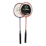 Set Badminton Sixzero 2 Raquetas Junior + 2 Plumas + Bolso