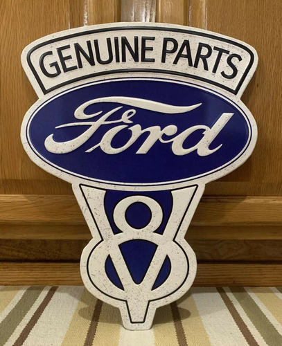 Cartel Ford V8 Sign Genuine - A Pedido_exkarg