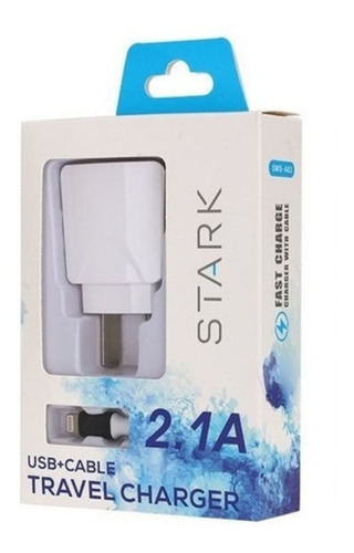 Cargador Para iPhone 5 6 7 8 Stark 2.1a Lightning 