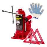 Kit Auto 4 En 1 Criquet 2tn + Llave Cruz Emergencia