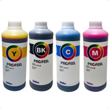 Kit 4 L Tinta Inktec Profeel Corante Compatível Com Epson