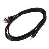 Cable 2 Rca Macho A Miniplug Estereo 3.5mm 3 Metros